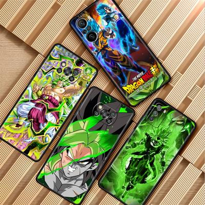 Phone Case For Xiaomi Mi Poco X3 NFC X4 M4 M3 Pro F1 F4 F3 GT C40 11T 11 Lite 5G Fundas Black Cover Saiyan Brolis Anime