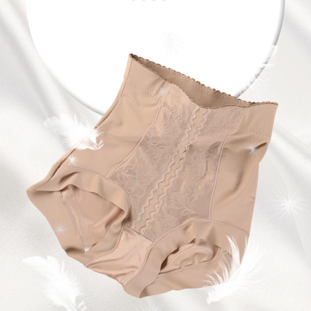 Ice Silk Tummy Control Underwear High Waist Butt Lifting Briefs Body Shaping Panties  Daily