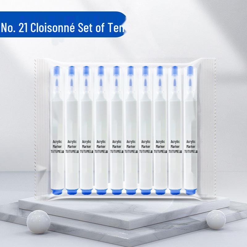 Single Color 36-Pack Waterproof Art Markers - Black, White, Red Opaque - Ideal for Kids' Painting