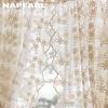 1PC NAPEARL Flower Embroidery Lace Sheer Curtain French Countryside Cream Style Half Curtain for Bedroom Living Room Window Showcase Home Decor