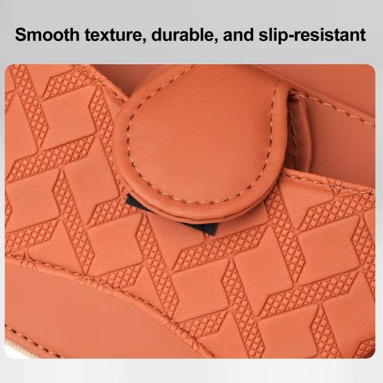 Leather Car Sun Visor Organizer Multi-Pocket Universal Car Accessory Wear-Resistant Car Storage Bag Safe Driving Design Quick Access for Cards