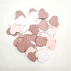 100pcs Glittler Rose Gold 3cm Heart Paper Confetti Wedding Card Paper Confettis Birthday Baby Shower Wedding Party Supplies