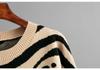 2023 European & American Leopard Print Long-Sleeve Knit Sweater for Women - Autumn/Winter Fashion