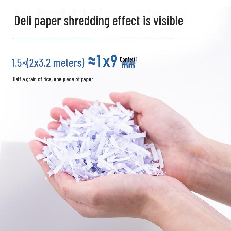 Deli 14404 High-Security Cross-Cut Shredder CN plug (adapter included)