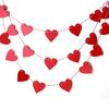 1 Set Paperboard Heart-shaped Garland Bunting Banners & Flags Valentine's Day Party Wedding Room Hom