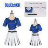 Lock Teieri Blue Anri Cosplay Costume Cheerleading Skirt Dress Uniform Party