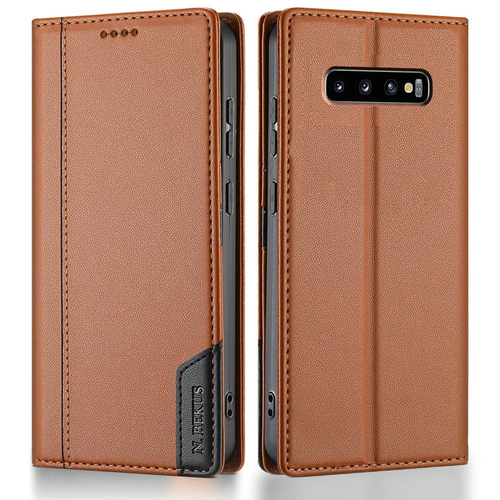Note20 Ultra S10 S9 S8 Luxusný obal RFID Kožený knižkový Coque pre Samsung Galaxy Note 10 Plus Puzdro na telefón S10e Note9 20 Flip kryt