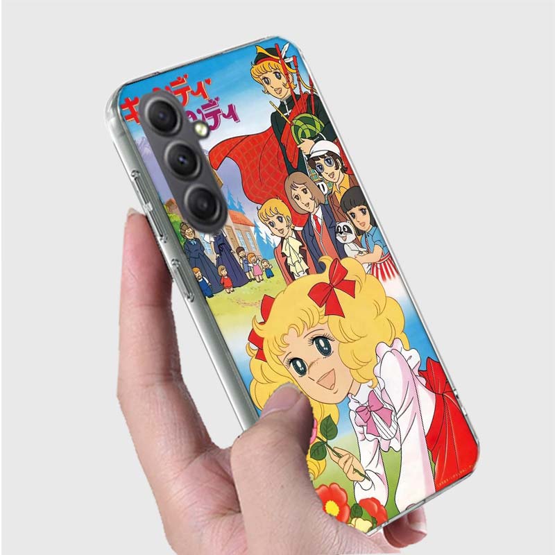Anime Candy Candy Case For Phone Samsung Galaxy A12 A22 A32 A52 A52S A13 A23 A33 A53 A14 A24 A34 A54 5G A73 A42 A9 A8 A7 A6 Plus