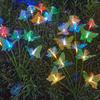 Outdoor Garden Decor LED Solar Butterfly Lamp Butterfly Fiber Optic Light  For Garden Ambiance