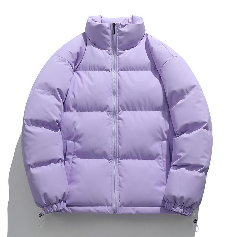 In 2025, thickened cotton clothes, men's and women's teenagers, casual simple and loose stand-up collars, high street jackets, trendy cotton clothes