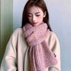 New Style Wool Knitted Scarf for Women Winter New Ins Korean Fashion Versatile Warm Scarf Skin Friendly and Soft