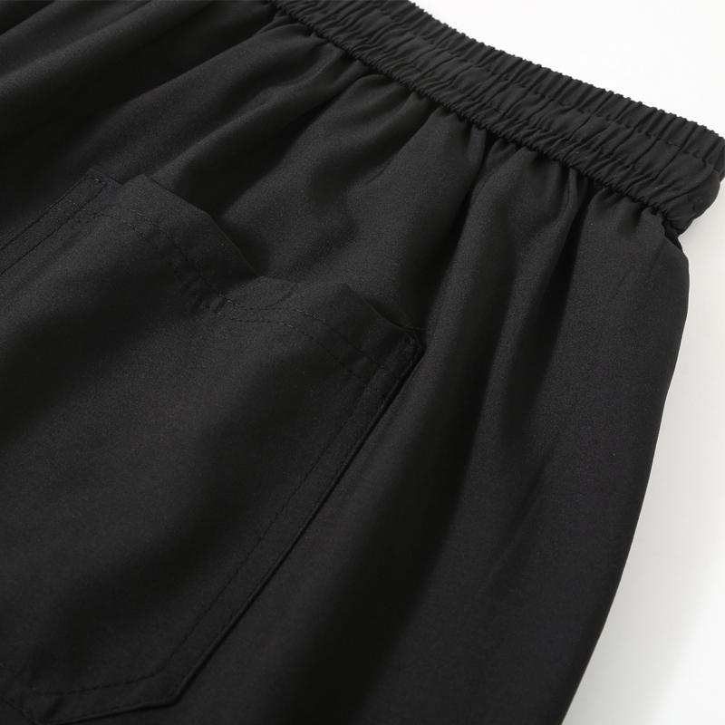 Men's Plus Size Quick Dry 7/8 Pants, Elastic Waist Summer Casual Cropped Trousers (4XL-10XL)