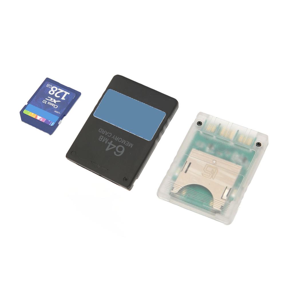 Game Card Adapter Universal for MX4SIO Reader with 128G Storage Card 64MB FMCBV1.966 Card for PS2