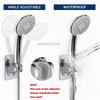Shower Holder Suction Cup Holder 360° Adjustable Showerhead Holder Plating Shower Rail Head Bathroom Wall Mount Bracket