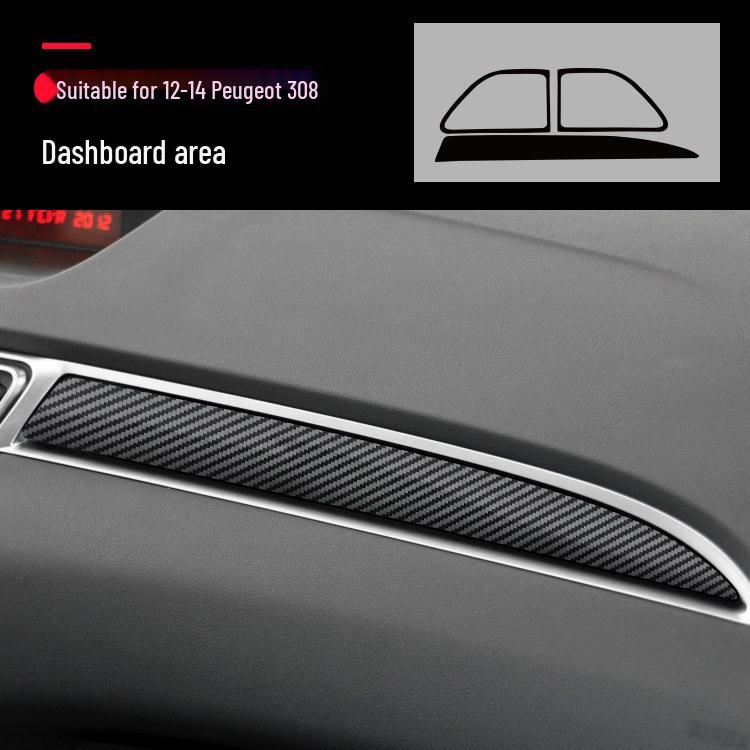 

Наклейка на консоль из углеродного волокна для интерьера Peugeot 308 - Замена без повреждений