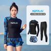 Unisex UV Protection Rash Guard Set Long Sleeve Top Pants Snorkeling Surfing Swimming Diving