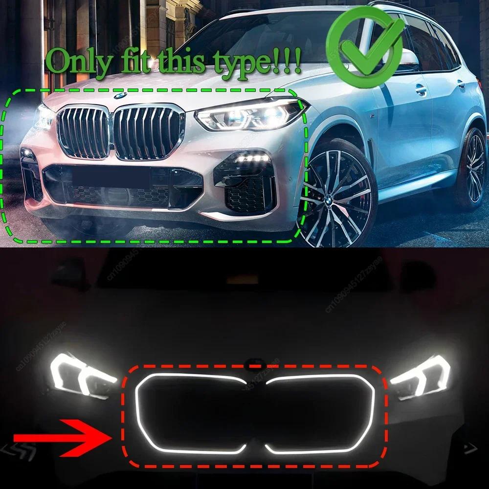 Front Kidney Grill Grille Racing Grills Grille With LED Lights For BMW X5 G05 M50i M50d xDrive30d 40i 40d 45e Pre-LCI 2018-2025