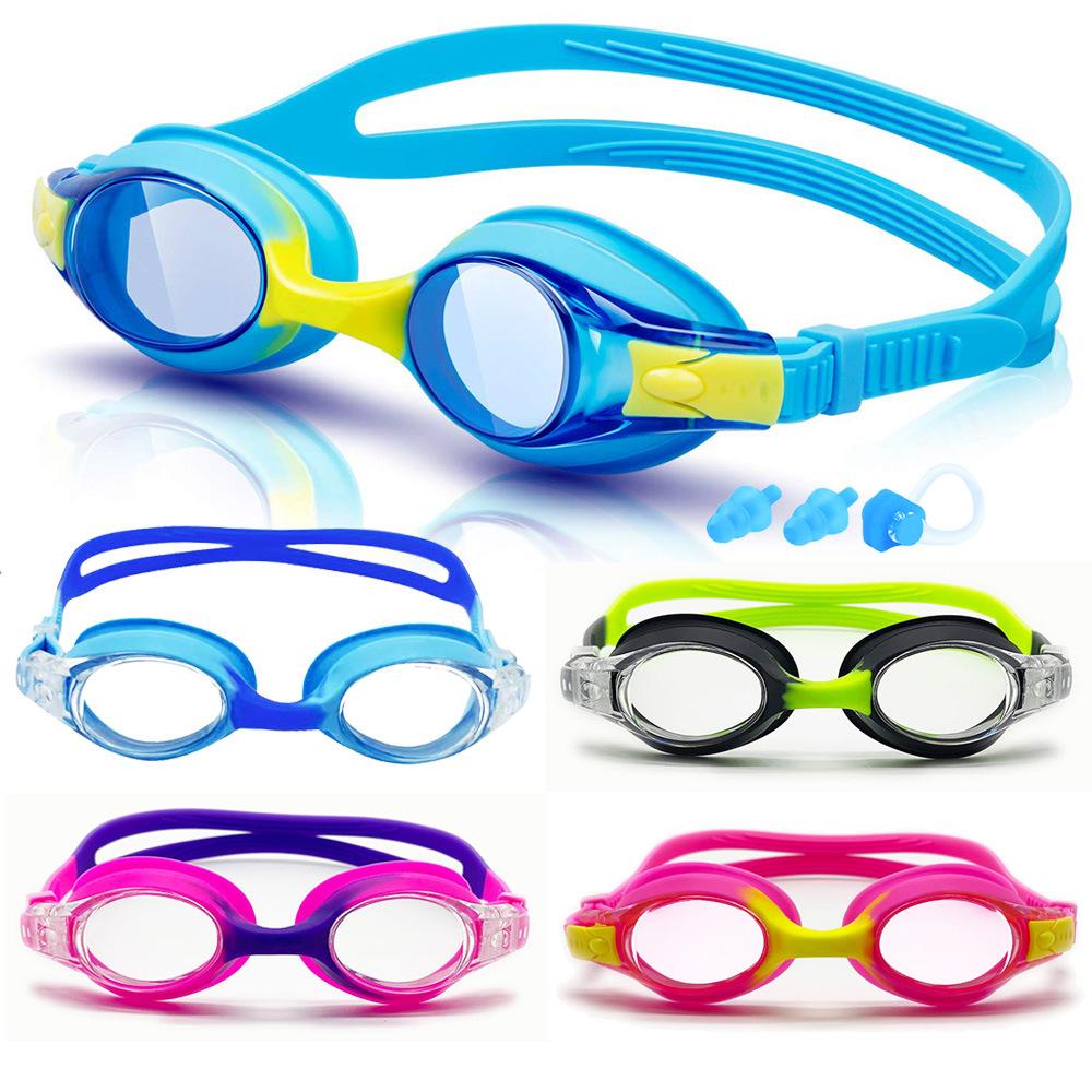 Children's Swimming Goggles High Definition Waterproof and Anti-fog Swimming Glasses Silicone