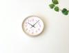 KATOMOKU Plywood Clock 20 km-119LP, Light Pink, Wall Clock with Continuous Second Hand, 25.2cm Diameter (quartz Clock)