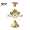Talos Vintage Metal Candle Holder, Romantic Candlestick Dinner Table Centerpiece, Retro Aged Texture Decor for Wedding Party and Home Anniversary