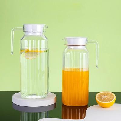 Transparent Plastic Water Jug Juice Tea Milk Kettles Bar Party Wine Beer Bottle Fruit Juice Pot Cold Water Kettles Pitcher Jug