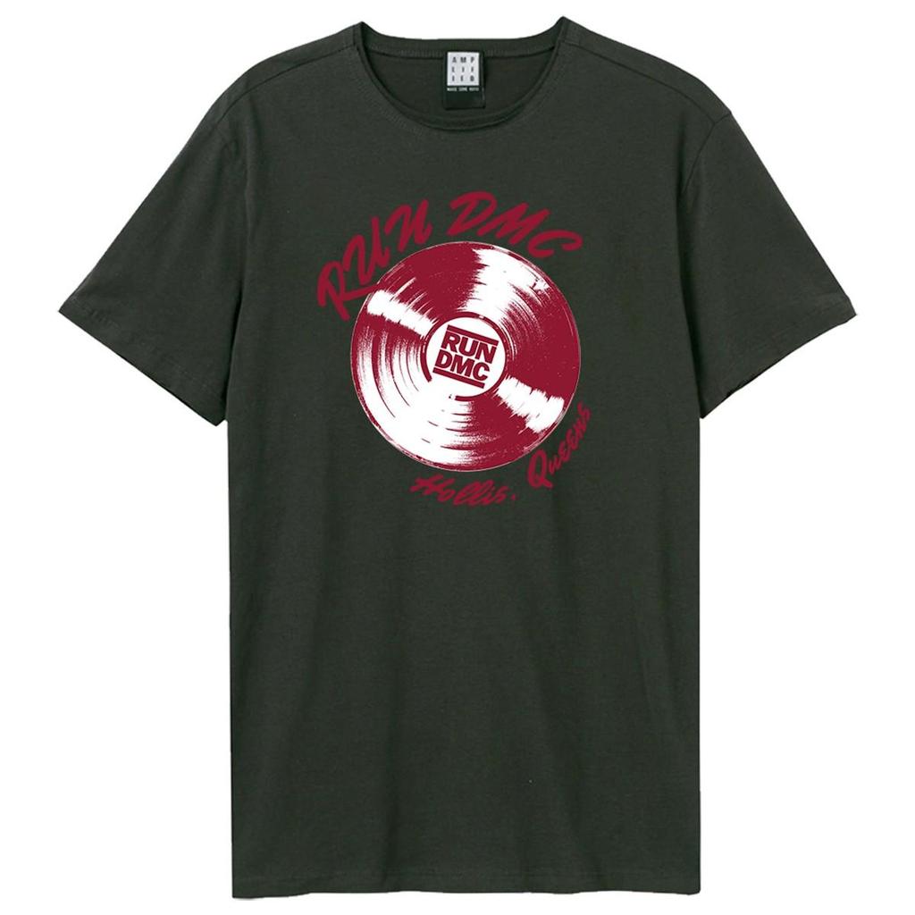 Amplified Unisex Adult Record Run DMC T-Shirt
