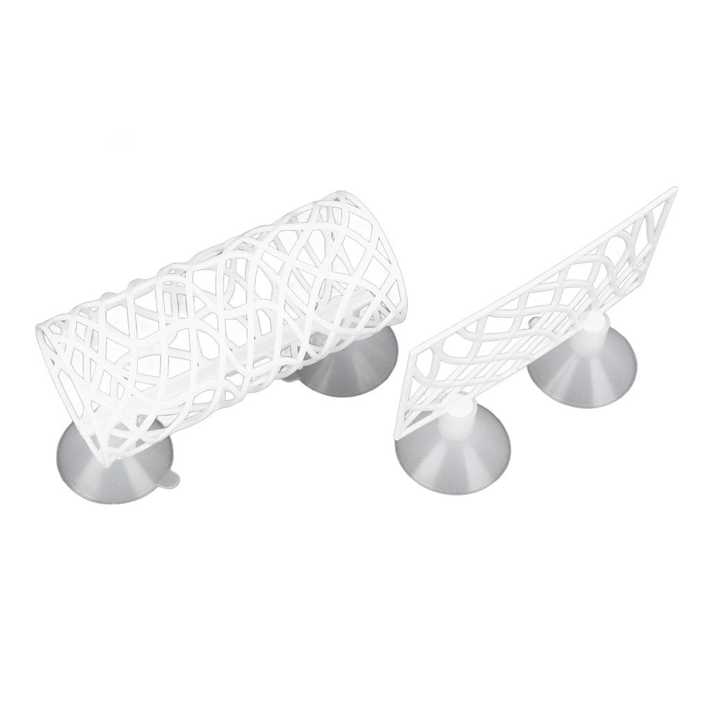 Fish Bed Tunnel Safe Small Hole Hollow Fish Hideout Resting Tube with Suction Cup for Fish Tank Aquarium