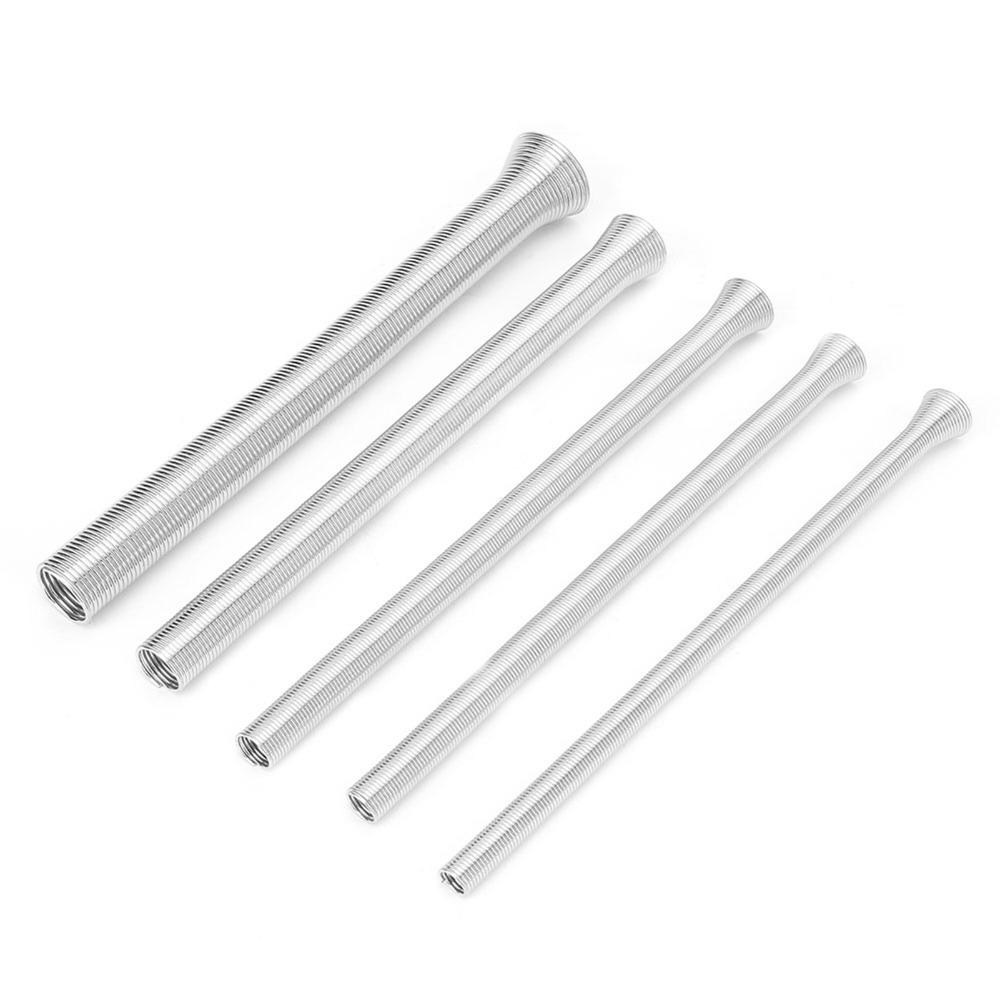 5PCS Thin Wall Compatible Pipe Bending Spring 1/4-5/8 Inch Wire Bending Spring Brass Tubing