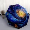 1pc Cosmic Spiral Automatic Umbrella - Automatic Opening And Closing, Sturdy Iron Frame, Portable Folding Design Yy251018178