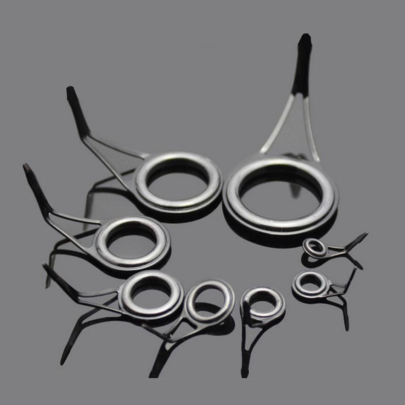 DIY Rod Rings High Carbon Steel Durable Fishing Rod Tip Ring Kit for Fishing Rod Tip