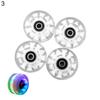4Pcs Luminous Roller Skating Wheels Flashing Double Row Bearing Skates Accessory