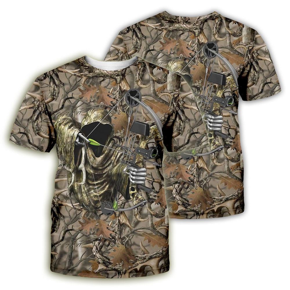Summer Round Neck Animal & Camouflage Graphic 3D Print Top Fashionable Casual Short Sleeved Men's T-shirts