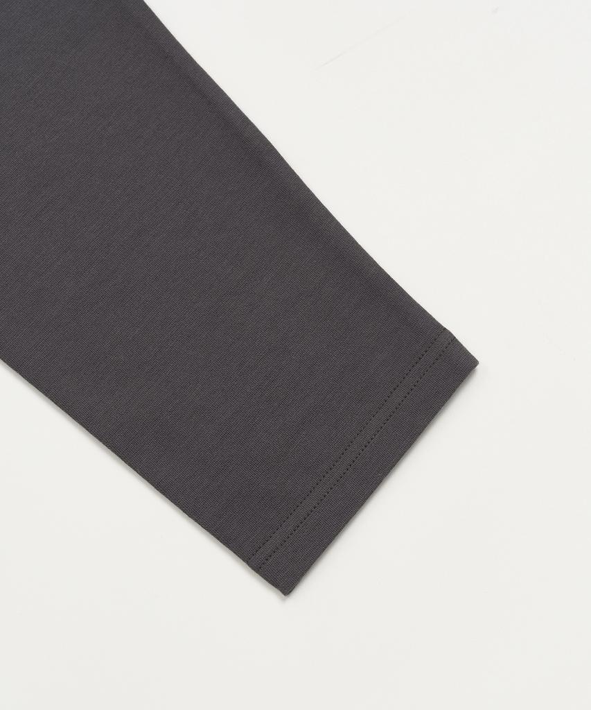 Striped Hooded Long Sleeve (Charcoal)
