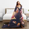 Outer Space Pizza Cat Rainbow Laser Taco Blankets Wool Throw Blanket Bedding Decoration Lightweight Bedspreads Multi-function