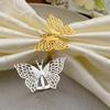 Set Of 12 Elegant Butterfly Napkin Rings Accessory For Enhancing Dining Ambiances At Weddings And Festival Meals