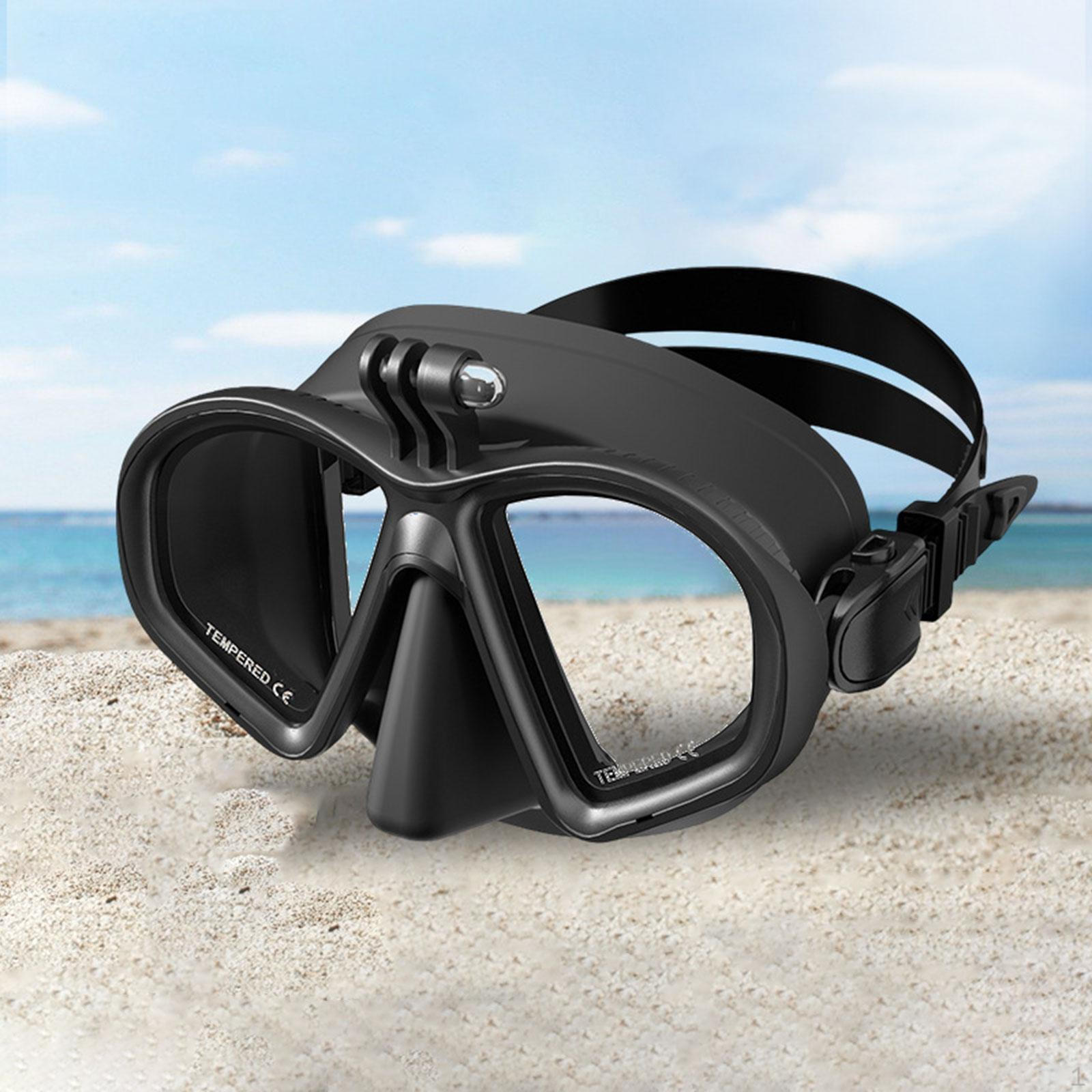 

Diving Glasses Dive Adjustable Buckle Equipment Snorkeling Goggles Snorkel Gear for Water Sports Black