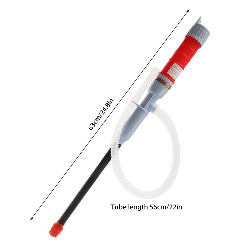 Liquid Transfer Pump Electric Fuel Oil Transfer Pump with Flow Control Nozzle 2.4 Gallons Per Min Portable Car Siphon Petrol Fue