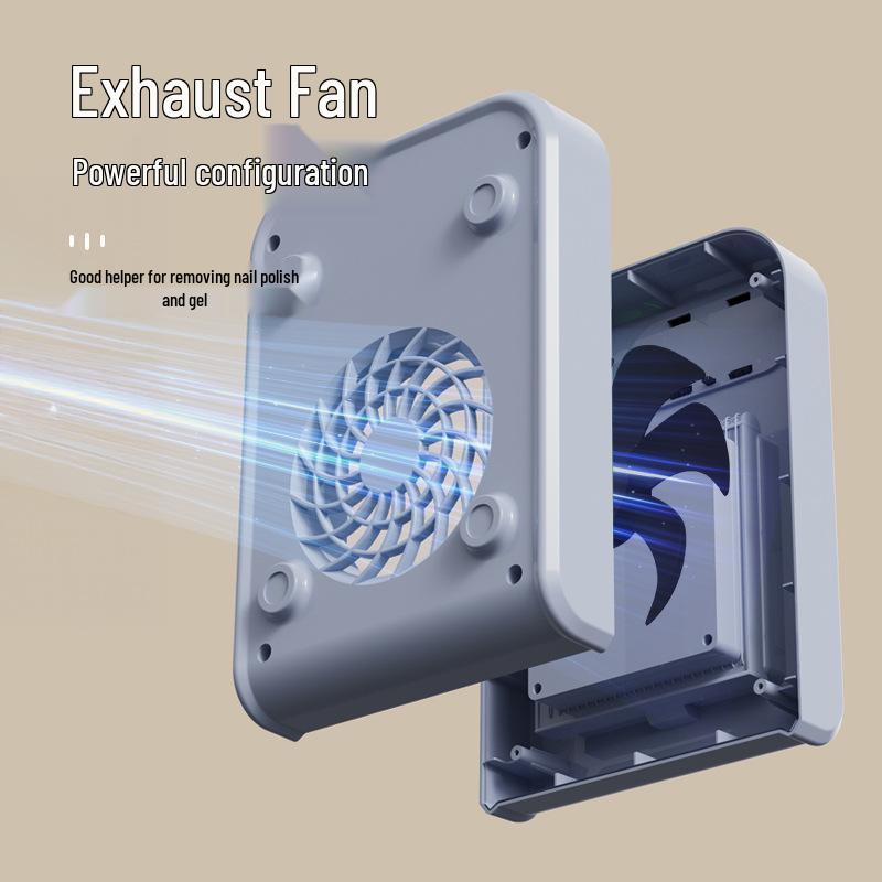 Adjustable Speed Nail Dust Collector with Circulating Filter for Home Manicure
