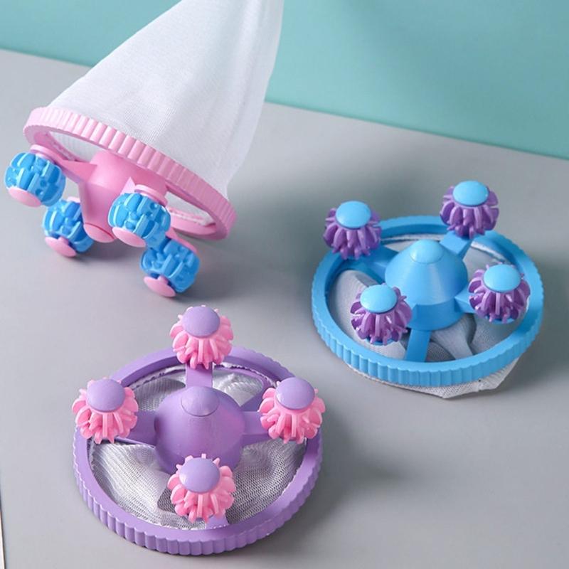 Wäsche-Schmutzsammler für Waschgänge, Waschmaschinen-Haarfänger mit Netzbeutel und Kunststoffoberteil für Tierhaare Kleidungspflege