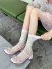 Modische Schuhe Mädchen es dicker Absatz Einzelne Schuhe Retro flacher Mund runde Spitze aLol niedlich Koreanische Version von kleinen Lederschuhen Damen