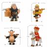 Micro Landscape Sun Wukong Miniaturas Ornament Collection Porky Pig Car Ornament  Landscape Garden