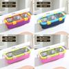 Stainless Steel Bento Box With Divided Compartments For Office And School Use