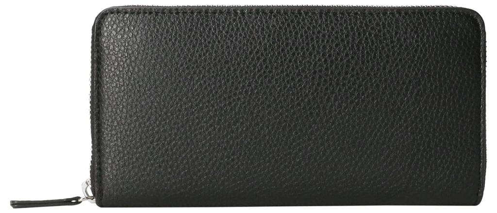 United Arrows Green Label Relaxing Grained Long 31466990325 0900 FREE Leather-Like Two-Color Wallet, BLACK(09)