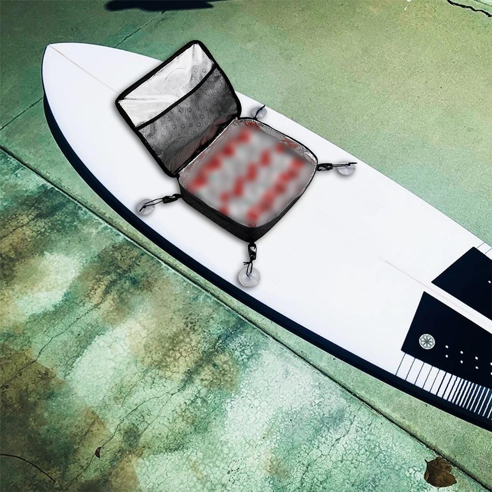 Outdoor Portable Ice Pack Water Proof Paddle Borad Cooler  Material Paddle Board Deck Bag With Mesh Top Pocket