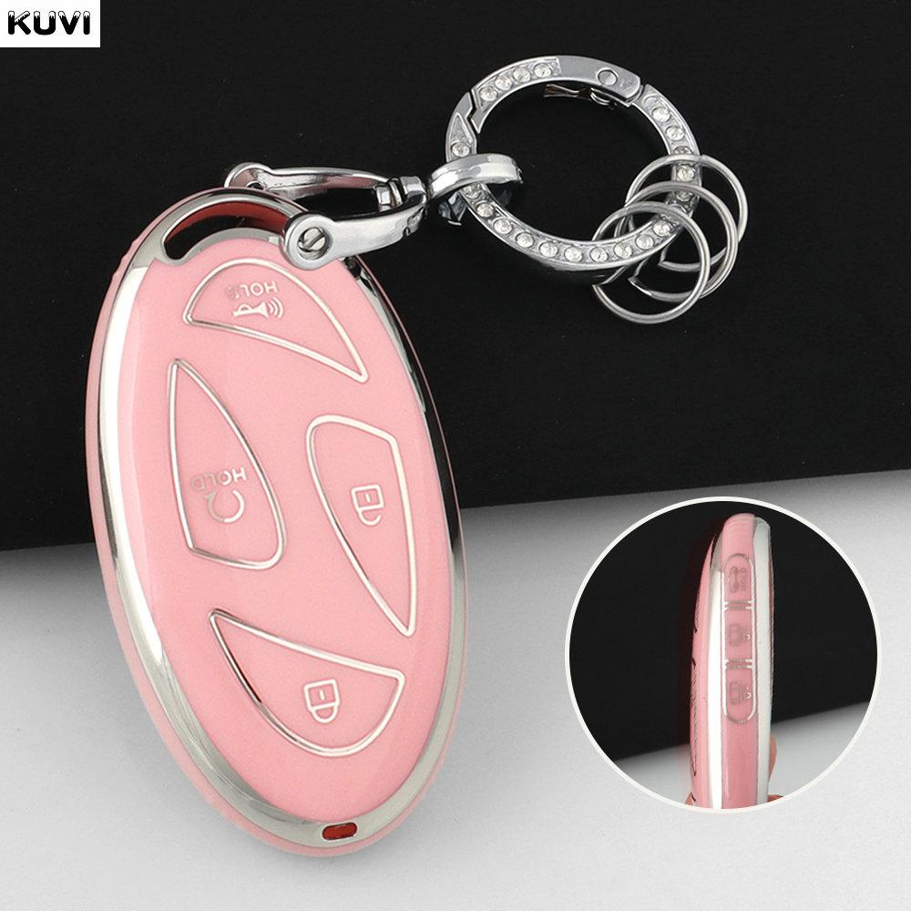 New Tpu Car Remote Key Case Cover Shell For Xiandai Ioniq 6 New Grand Prix Gn7 Kona 5 7 Buttons Protected Holder Keyless Fob Bag