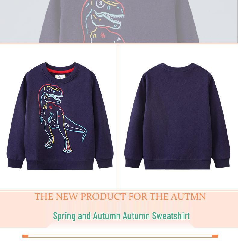 Spring & Autumn Boys' Long-Sleeve Hoodie - Stylish Kids Layer Shirt