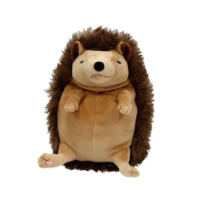 Shinada Global Mochi Series Mochihari Brown (M) 10 X 10 X 17cm Plush Hedgehog Animal MOHR-0230B