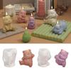 Bamboo Castings Molds 3D Panda Resins Silicone Mould Making top sale