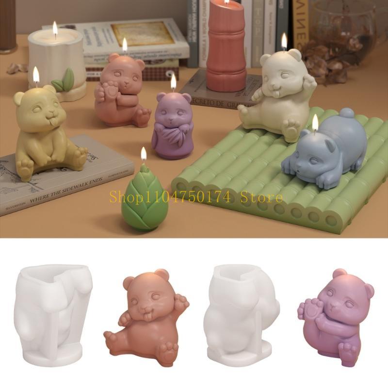 Bamboo Castings Molds 3D Panda Resins Silicone Mould Making top sale