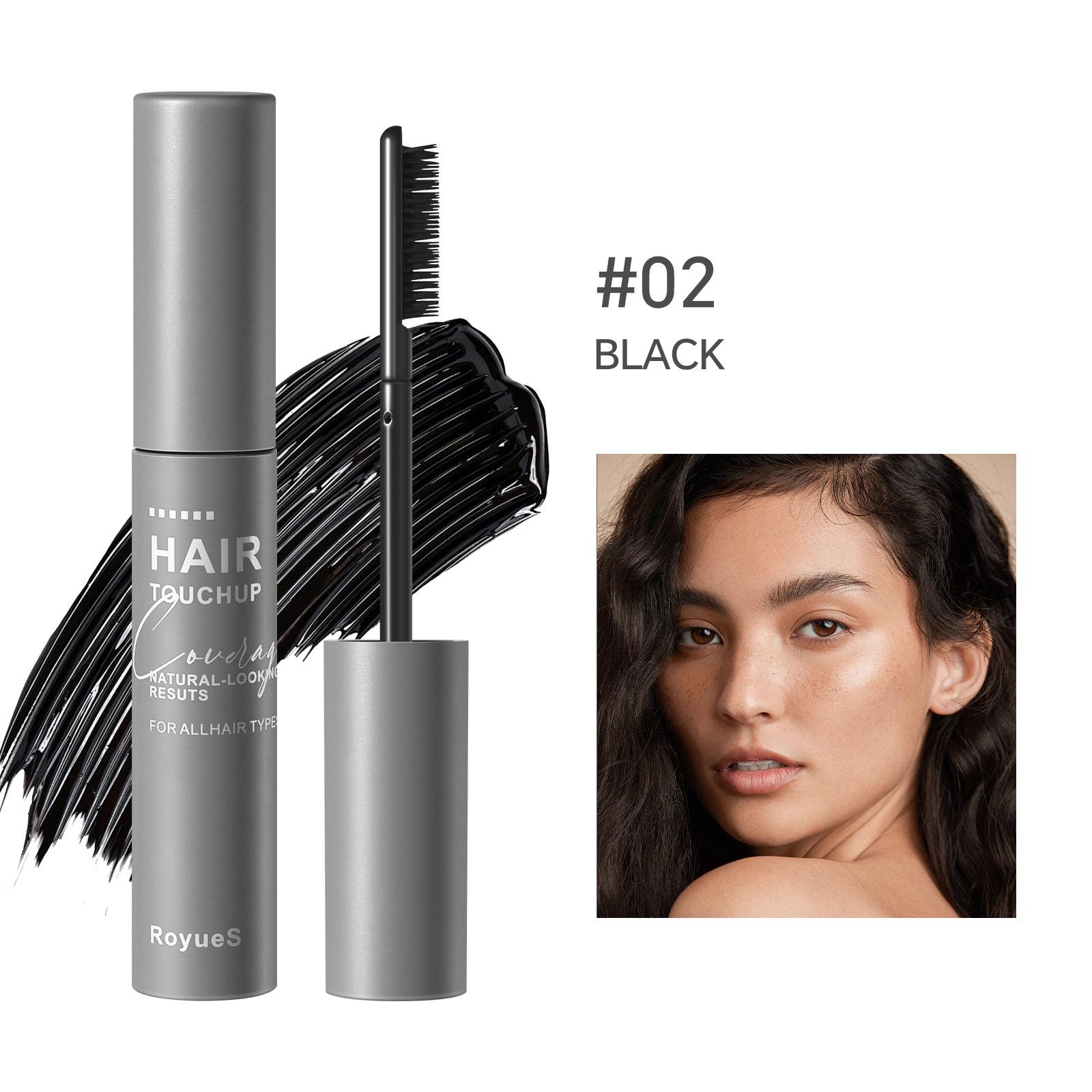 

Royues Root Concealer Stick: Fast-Drying, Non-Stick, Easy-Clean, Portable White Hair Dye Stick Standard Size